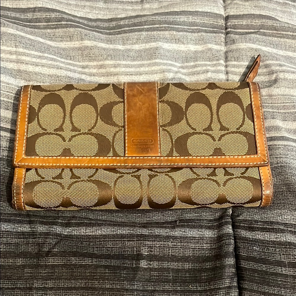 Coach Brown Signature Wallet
